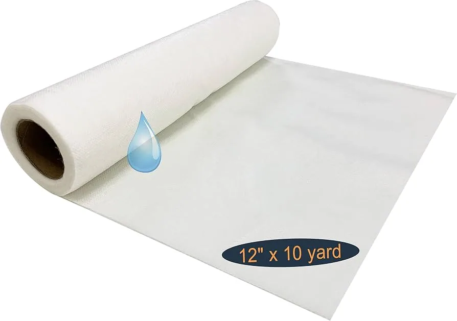 Wash-away non-woven stabiliser backing